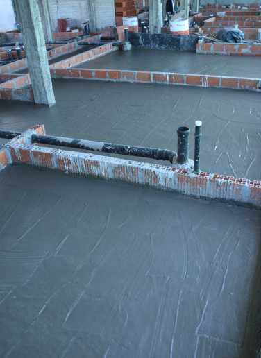 Contrapiso Ultraliviano de Aerocement, terminado en su primera etapa